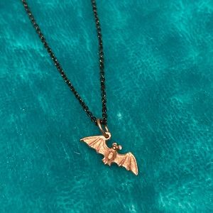 Bat Charm Necklace • 19” chain 🦇🎃